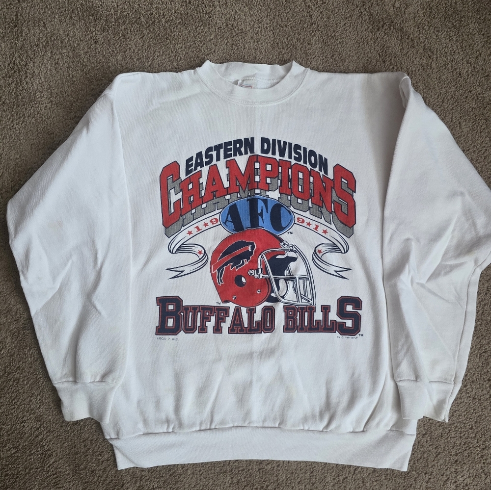 Buffalo Bills White Sweatshirt